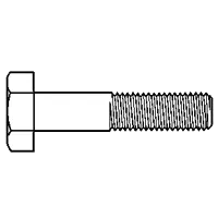 Special Discount M16-2.00 x 70 mm Hex Cap Screws, Metric Class 10.9, Zinc-Yellow Cr+6 Bake, Partial Thread, Coarse (UNC), DIN 931 / ISO 4014, Qty 25