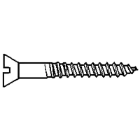 One Day Deal 4 x 3/8" Wood Screws, Phillips Flat Head, Zinc Cr+3, Qty 100