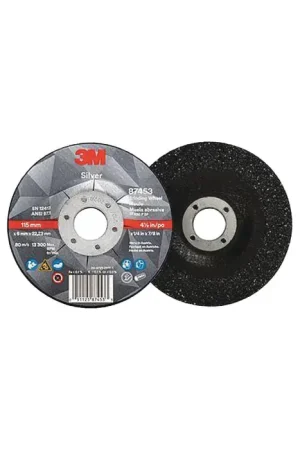 Instant Buy 3M 051125874472 6" Diameter Precision Shaped Ceramic Grain Bonded Deburring Cut-Off Wheel - 5/8"-11 Hole Size, 1/4" Wheel Thickness, T27 Depressed Center Grinding Wheel